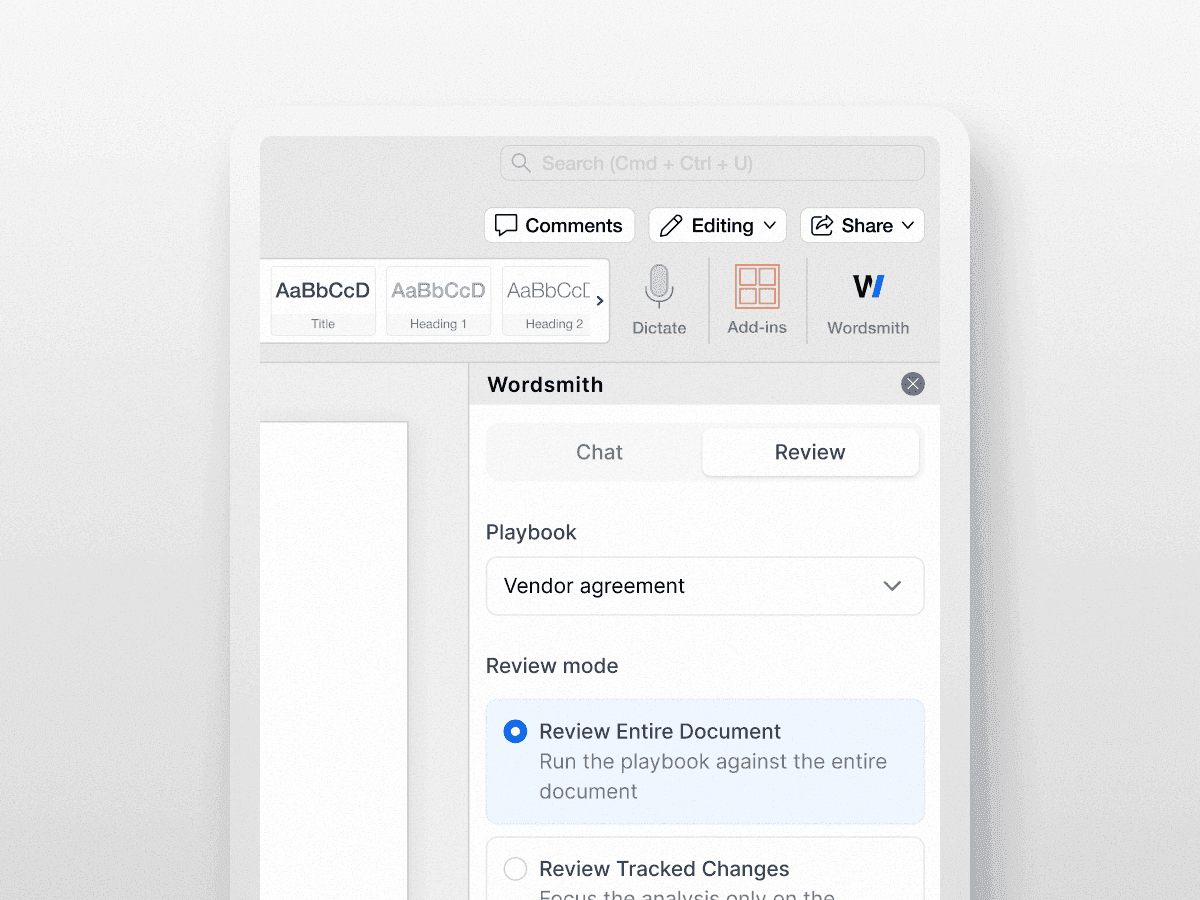Microsoft Word integration