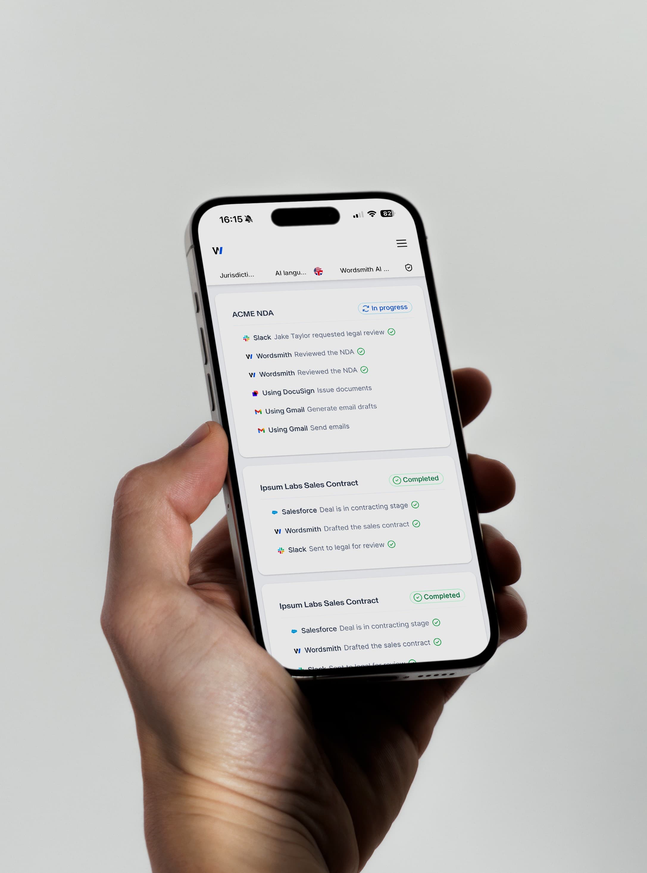 Wordsmith AI legal agents